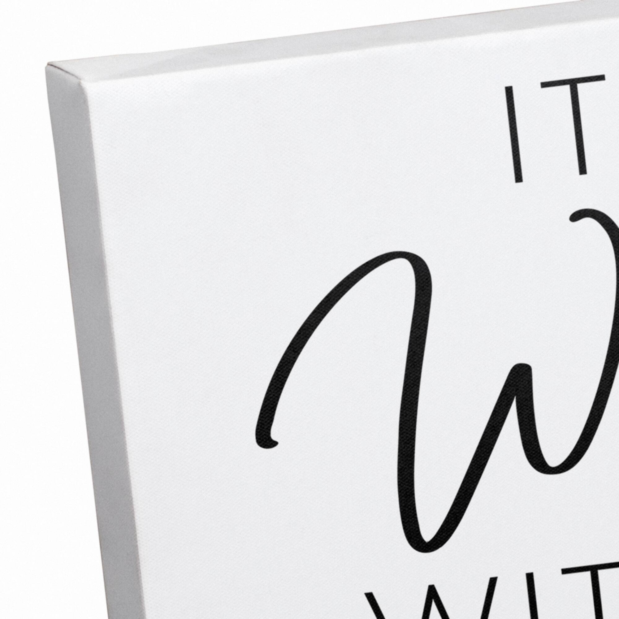 It Is Well With My Soul Floral Canvas Art